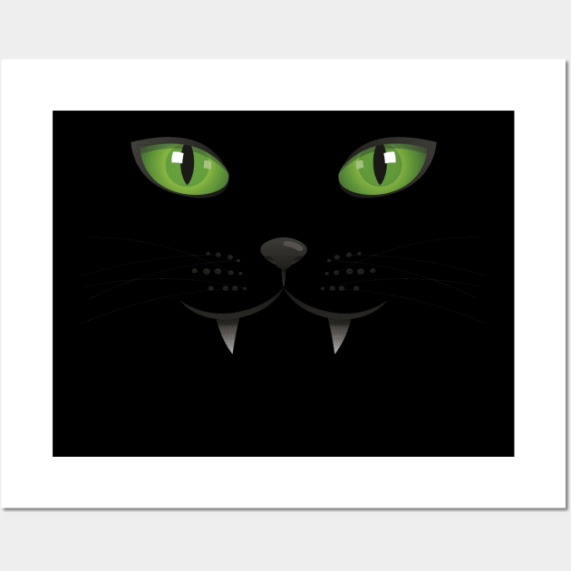 black Cat Wall Art by mutarek